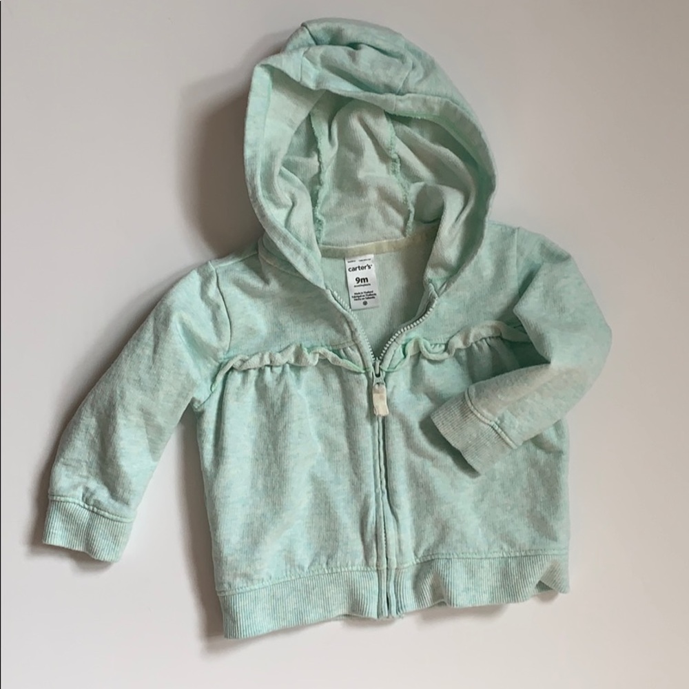 Mint zip up, 9month